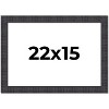 PosterPalooza | Distressed Brown Picture Frame - UV Acrylic, Backing Board, Hanging Hardware Included - 2 of 4