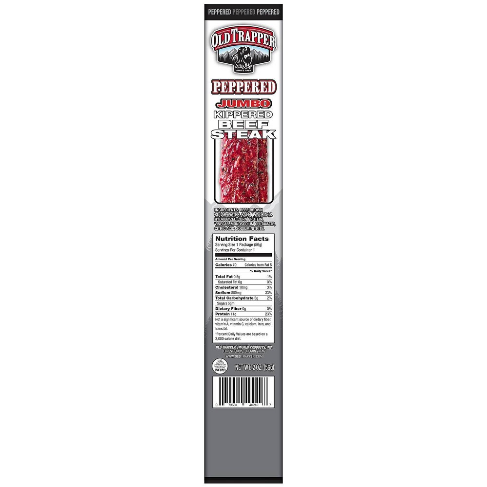 UPC 079694402407 product image for Old Trapper Peppered Beef Steak – 2.0oz | upcitemdb.com