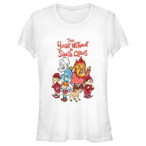 Juniors Womens The Year Without a Santa Claus Group Shot T-Shirt - 1 of 4