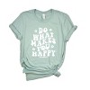 Simply Sage Market S.W.Smiley Makes You Happy Smiley Face Short Sleeve Tee - 2 of 4