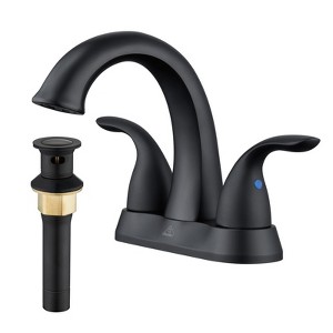 CASAINC 4-Inch 2-Handle Centerset Bathroom Faucet with Drain Assembly - 1 of 4