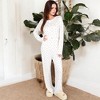 Anna-Kaci Lounge Women's Floral Print 2-Piece Pajama Set with Long Sleeve Top and Elastic Waist Relaxed Fit Pants - 4 of 4
