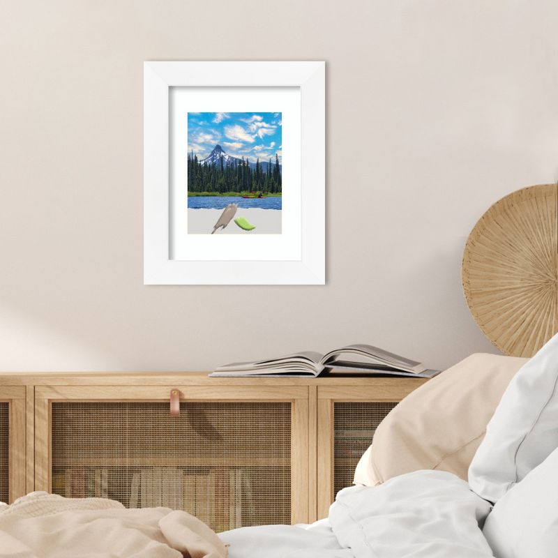 Amanti Art Cabinet White Narrow Picture Frame, 5 of 11