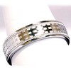 Pompeii3 Mens 14k White Gold Hand Made Wedding Ring Band New - 2 of 4