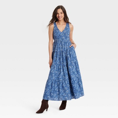 Universal Thread Women Tiered Maxi A-Line Dre | Connecticut Post Mall