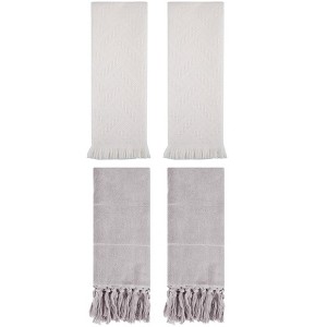 REGALWOVEN 4 Packs Cotton Soft Absorbent Boho Turkish Decorative Hand Towels - 1 of 4