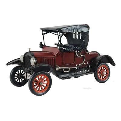 1924 Rose F Car Model T – 7 Inch Height – Handcrafted Iron Replica By Old Modern Handicrafts
