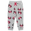Disney Minnie Mouse Girls Fleece Zip Up Hoodie and Jogger Pants Set Little Kid to Big Kid - 4 of 4