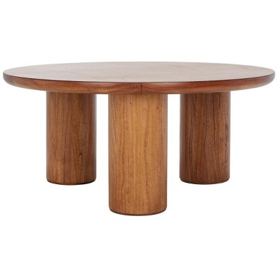 Mork 3 Leg Round Coffee Table - Natural - Safavieh