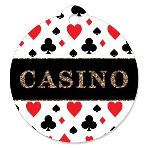 Big Dot of Happiness Las Vegas - Casino Party Favor Gift Tags (Set of 20) - 1 of 4
