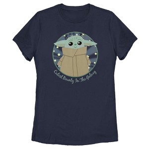Women's Star Wars The Mandalorian The Child Cutest Bounty in the Galaxy T-Shirt - 1 of 4