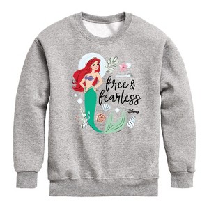 Boys' - Disney - Free And Fearless Graphic Long Sleeve Fleece Sweatshirt - 1 of 4