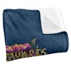 Harry Potter Hogwarts Multi-Colored Floral Crest Silky Touch Super Soft Throw Blanket 36'' x 58'' - 3 of 4