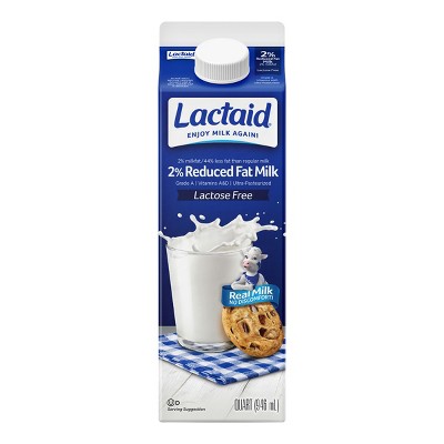Lactaid Lactose Free 2% Reduced Fat Milk - 1qt