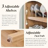 SinCiDo Arched Bookshelf, Modern Farmhouse Bookshelf Storage Cabinet w/Adjustable Shelves, Wood Bookshelf w/Open Display Shelf for Home Office - 2 of 4