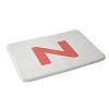 Deny Designs April Lane Art Block Monogram Memory Foam Bath Mat - 2 of 4