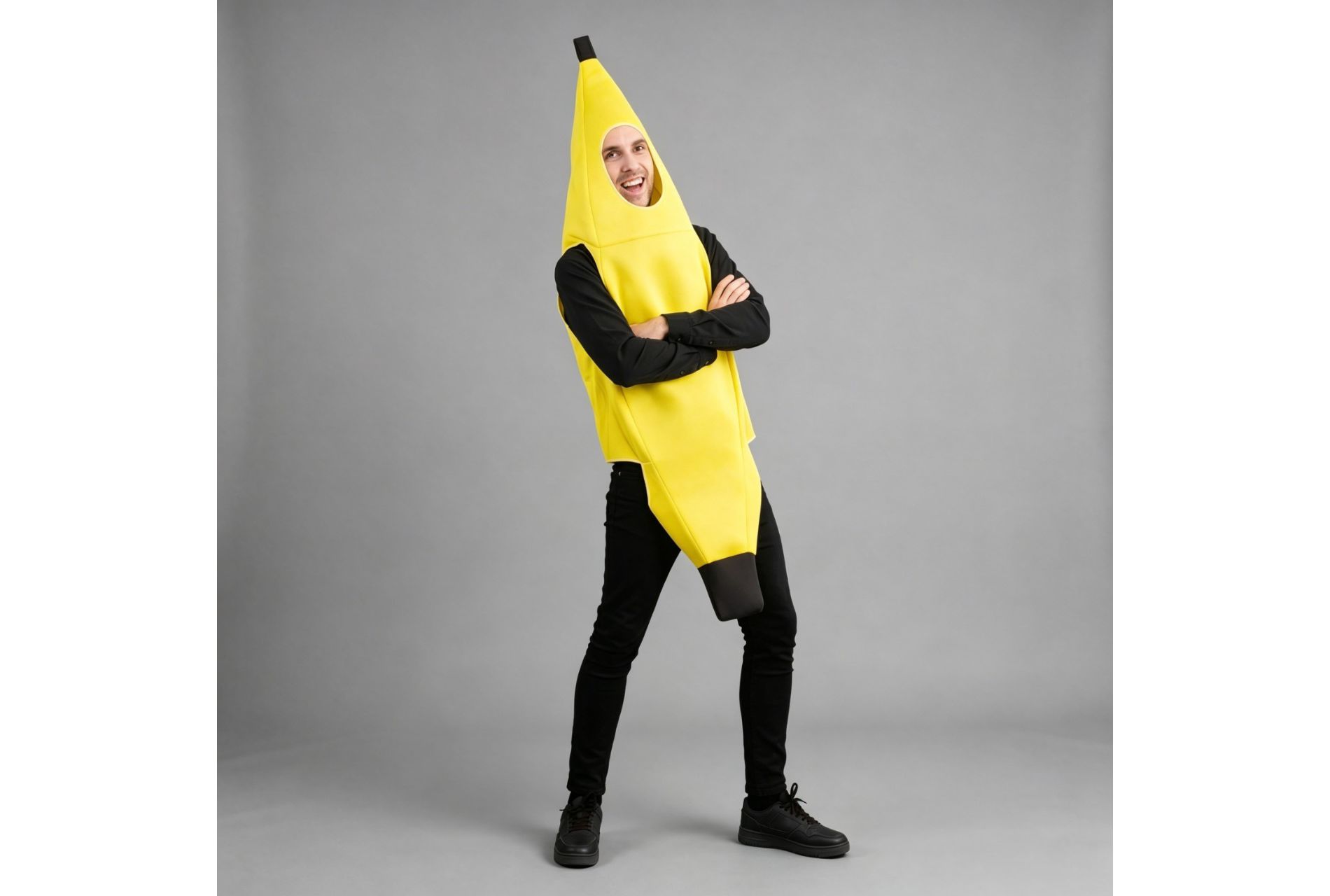 Joyfy Adult Men's Halloween Costume Banana Costume for Halloween Dress Up Party