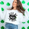 Simply Sage Market Women's Graphic Sweatshirt Kiss Me I'm Irish Lips - 2 of 4