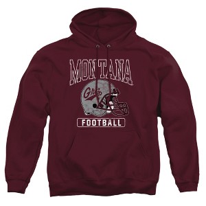 Men's University Of Montana Football Helmet Pull-Over Hoodie Maroon X Large - 1 of 4