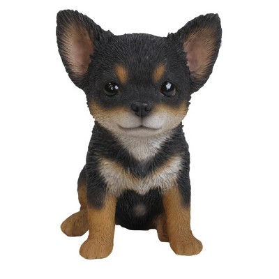 6.5" Polyresin Chihuahua Puppy Black/Brown - Hi-Line Gift