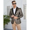 WhizMax Men's Fashion Suit Jacket Blazer One Button Luxury Weddings Party Dinner Prom Tuxedo - 4 of 4