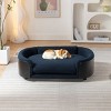 Pet Sofa,Luxury Dog Beds With Solid Wood Legs And Bent Wood Back,Dog Couch Bed,Affordable Dog Kennel,Unique Dog Beds-Cuddlewood - 2 of 4