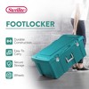 Sterilite Footlocker, Stackable Storage Bin with Latching Lid, Wheels and Handle, Plastic Rolling Container to Organize Basement - 3 of 4