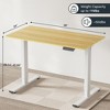 NicBex 47.24/49.8 Inch Electric Standing Desk,Home Office Desk with Whole Piece Adjustable Height,Sit Stand up Desk for Bedroom,Living Study Room - 3 of 4