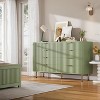 Fluted 6-Drawer Dresser 47.2" Wide - Deep Drawer Storage Cabinet, Modern Double Dresser & TV Stand for Bedroom to Kids Room - 3 of 4
