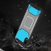 Reiko Apple iPhone XR Metallic Front Cover Case in Blue & Gray - 3 of 4