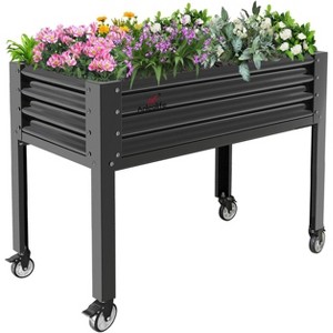 Cesicia 48x24x35in White Raised Garden Bed - 1 of 4