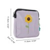 Unique Bargains Bell Flower Makeup Bag Light Purple 1 Pc - 2 of 4
