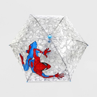 Childrens Kids Marvel Spiderman Dome Umbrella-9715