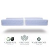 Modera Organic Cotton Contoured Baby Changing Pad w/ Waterproof Foam Mattress, Includes Soft Removable & Washable Cover, Safety Strap, Non-Slip Bottom - 2 of 4