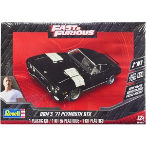 Level 4 Model Kit Dom's 1971 Plymouth GTX "Fast & Furious" 1/24 Scale Model by Revell - 1 of 4