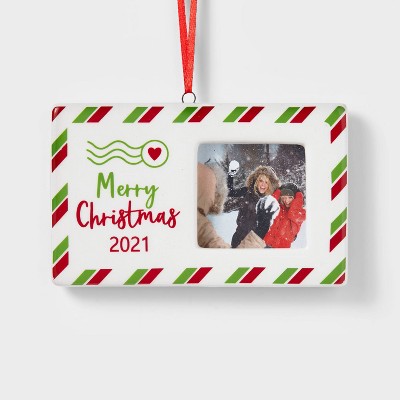 Postcard 2021 Picture Frame Christmas Tree Ornament - Wondershop™