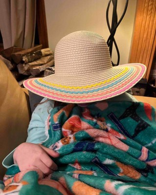 A1851 _ Kids Paper Straw Bucket Hat