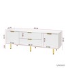LIVAREEmlen Modern Warm White TV Cabinet , for Living Room Bedroom - 4 of 4