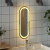 vidaXL LED Bathroom Mirror 15.7"x5.9" Oval - 3 of 4