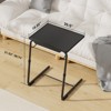 2 Pack  Adjustable TV Tray Set of 2 - TV Dinner Tray on Bed & Sofa, Comfortable TV Tray Table with 6 Height & 3 Tilt Angle Adjustments - 3 of 4
