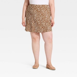 Women's Mini Skirt - A New Day™ Brown XXL : Target
