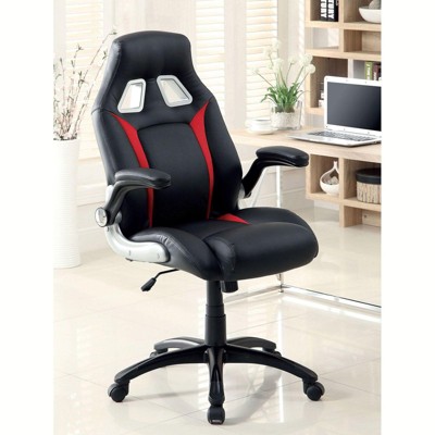 NicBex Adjustable Ergonomics Gaming Chair 360° Swivel Chair with Wheels,Black/Red Computer Chair for Office&Home,Versatile Leisure Chair