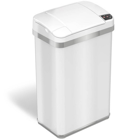 Platinum 13 Gallons Steel Motion Sensor Trash Can