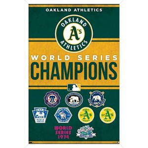 Trends International MLB Oakland Athletics - Champions 23 Framed Wall Poster Prints - 1 of 4
