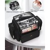 Fmeida Makeup Brush Bag, Professional Makeup Case Extra Large Capacity Makeup Artist Bag Stand-up Cosmetic Bag - 4 of 4