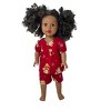 Doll Clothes Superstore Red Teddy Pajamas Fit Our Generation American Girl And My Life Dolls - 2 of 4