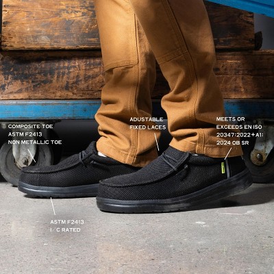 HEYDUDE Men Wally Work Comp Toe Wide , Wide/Black, 10 — фото 8