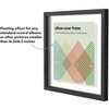 Americanflat 16.5 x 16.5 Floating Album Frame to Display Record Covers - Black - 4 of 4