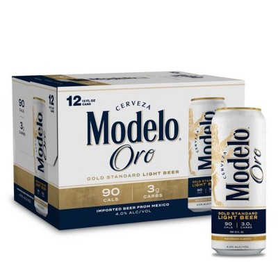 Modelo Oro Lager Light Beer - 12pk/12 Fl Oz Cans : Target