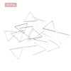 Unique Bargains Triangle Hollow Open Bezel Linking Ring for Jewelry Making 20 Pcs - 3 of 4